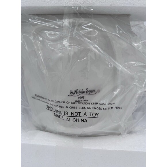 NEW Vintage Christmas Santa Claus Serving Tray St Nicholas Square Holiday Party - Picture 3 of 3